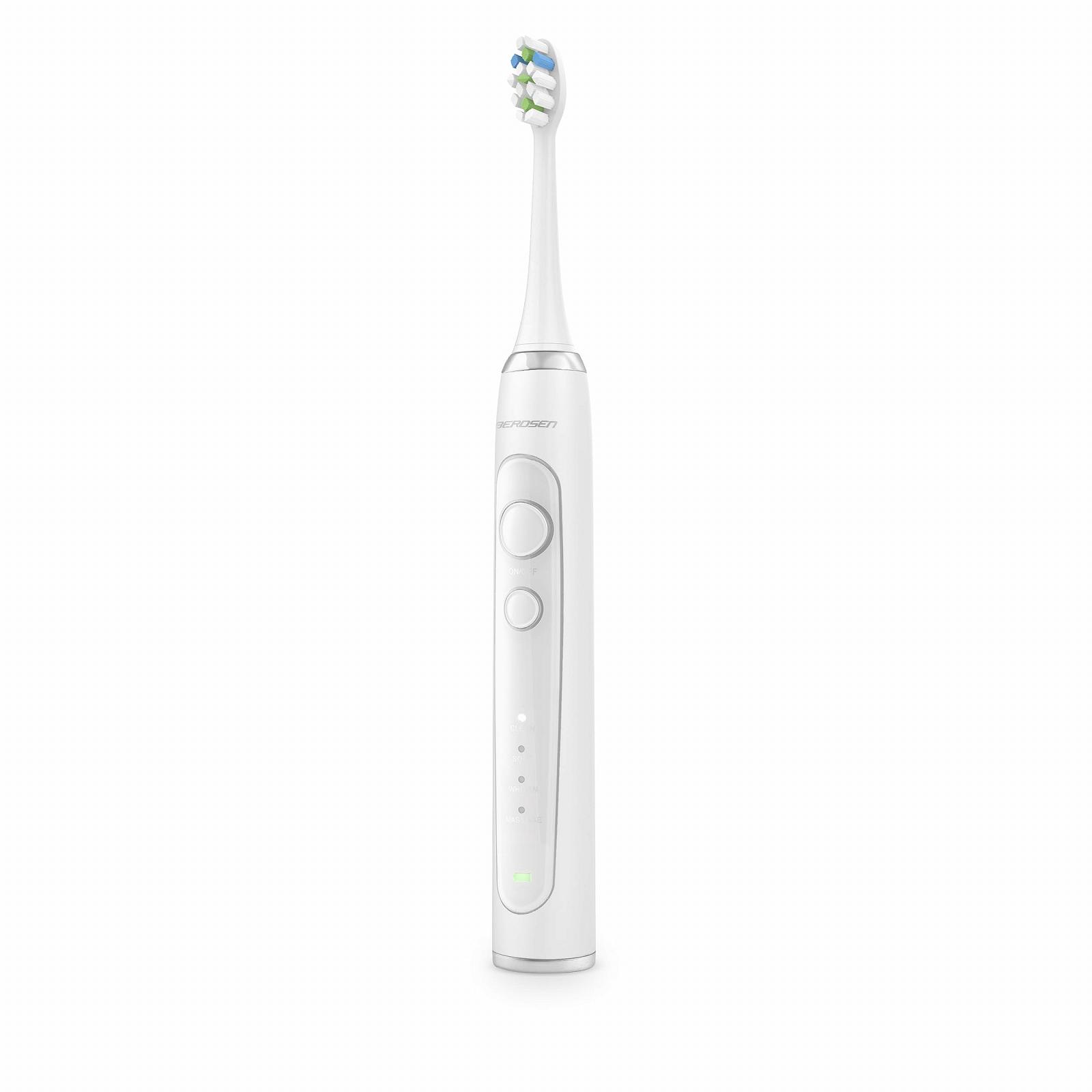 Звукова зубна щітка Berdsen Sonica Набір з 2 шт. Чорна, фото №5