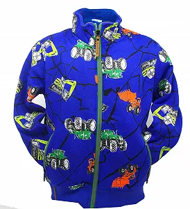 Куртка-світшот Moderei для хлопчиків з принтом фотографії трактора-екскаватора - Фото 1