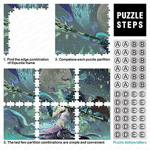 Пазл Genshin Impact Xiao 1000 деталей картонный для взрослых и подростков от 12 лет 26 x 38 см synthetic.ua - Фото 1