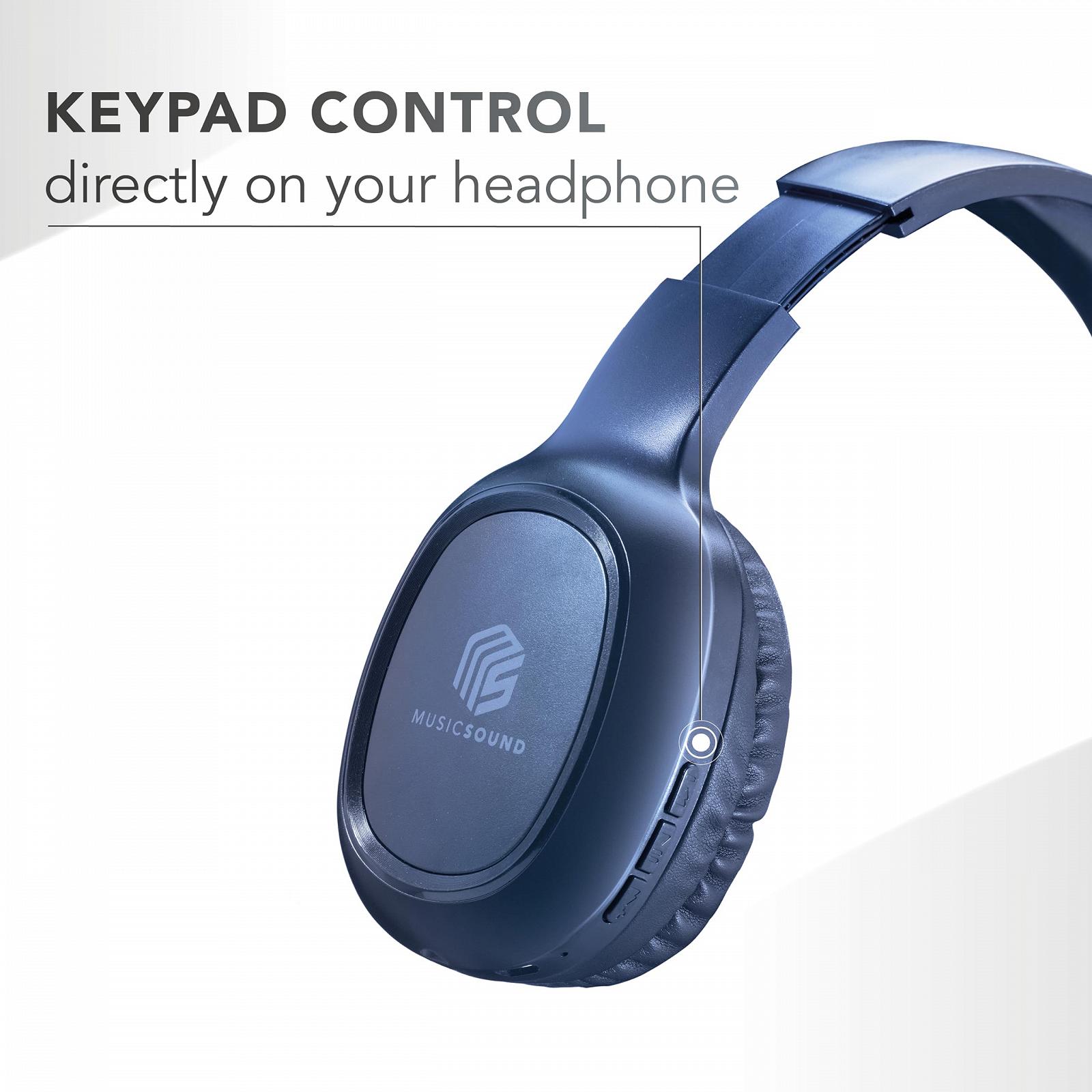 Навушники Music Sound Basic Bluetooth Синій, фото №4