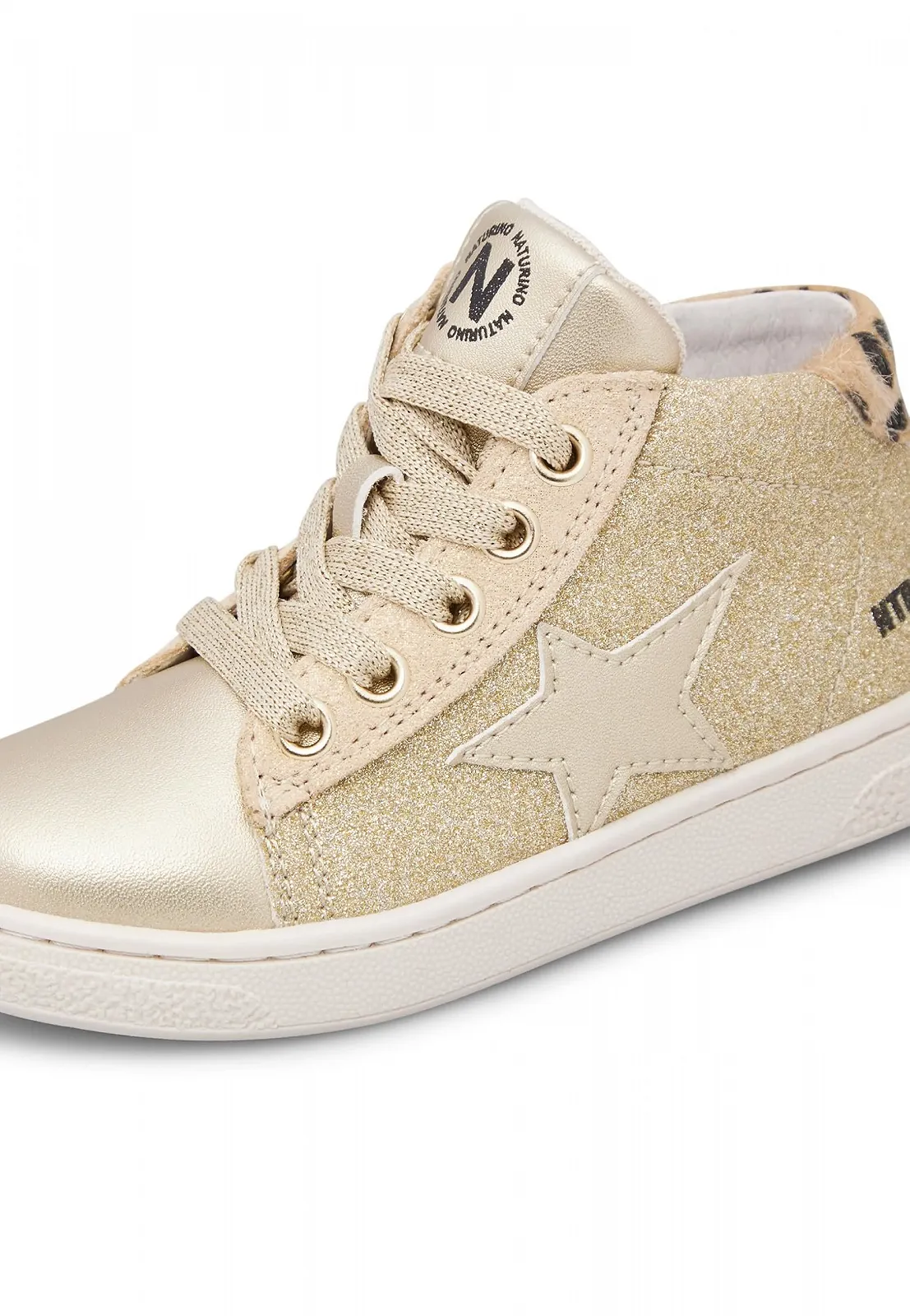 Кросівки Naturino Шкіра та блискуча тканина, фото №6