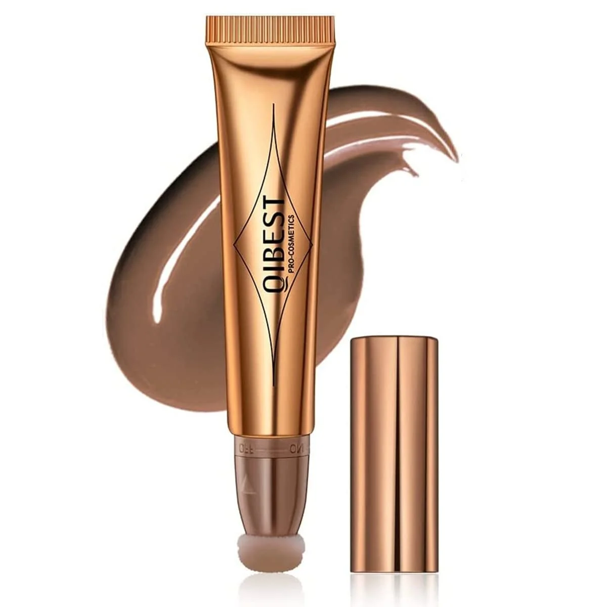 Рідкий контур Beauty Wall, Хайлайтер для обличчя та бронзер з аплікатором-кушоном 01# Taupe Brown, фото №1 Рідкий контур Beauty Wall, Хайлайтер для обличчя та бронзер з аплікатором-кушоном 01# Taupe Brown, фото №1