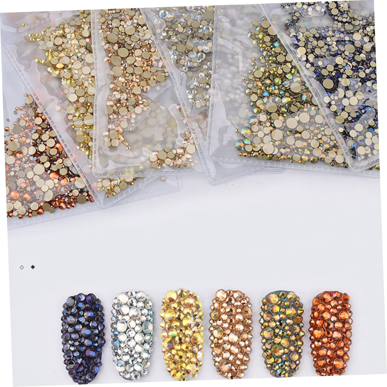 Стразы для ногтей Healvian, 2880 шт., фото №2