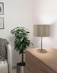 Настольная лампа Eglo Maserlo серо-коричневая synthetic.ua - Фото 1