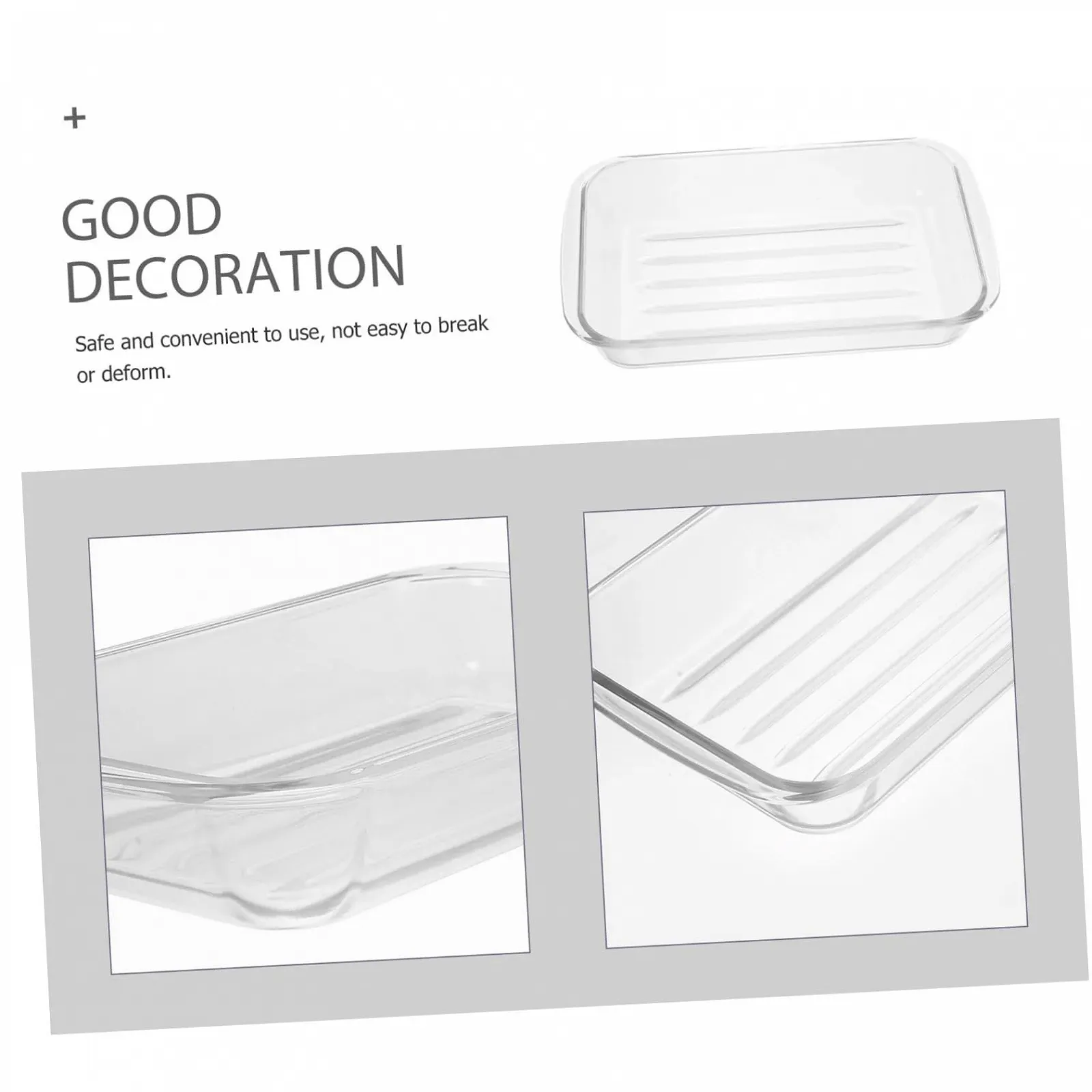 Стеклянная форма для запекания с двойными ручками термостойкая для посудомоечной машины, фото №3