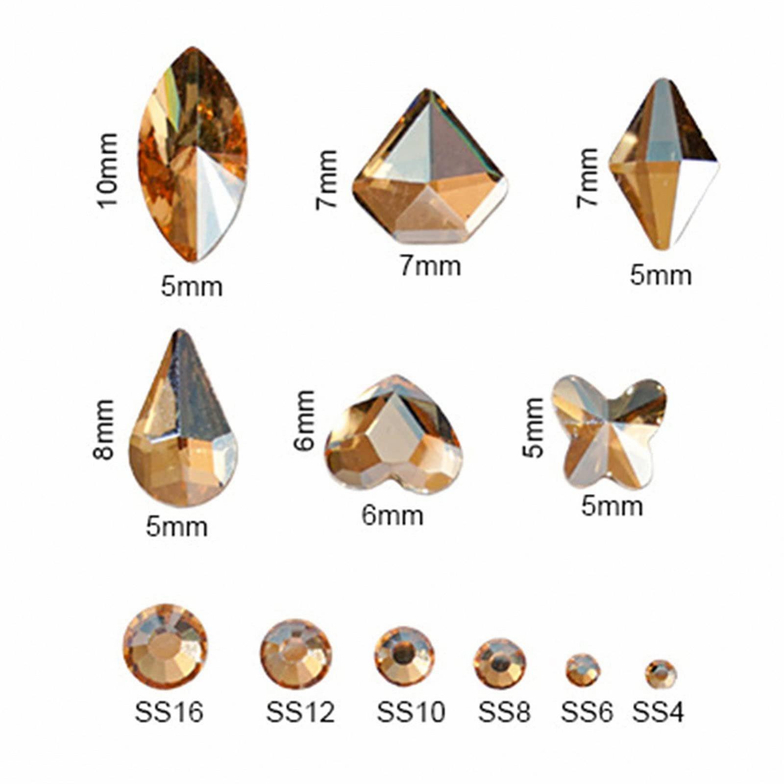 Наклейки для дизайну нігтів Різнокольорові, 12 відділень/коробка, №5, фото №5