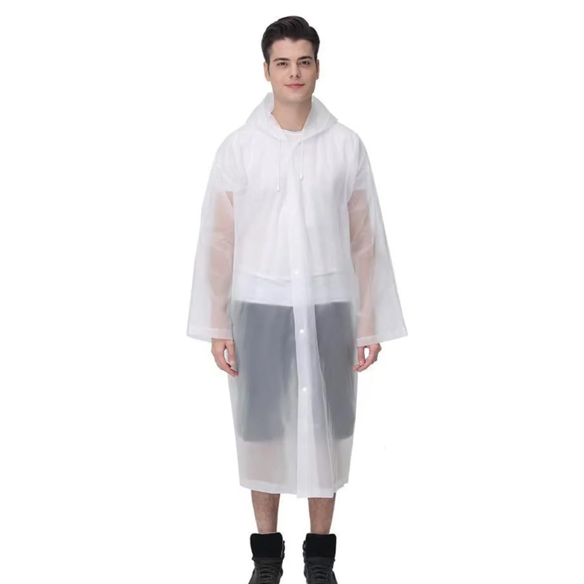 Дощовик CALLARON, 10 шт, для дорослих, для кемпінгу, походів, їзди на велосипеді, прозорий, фото №6