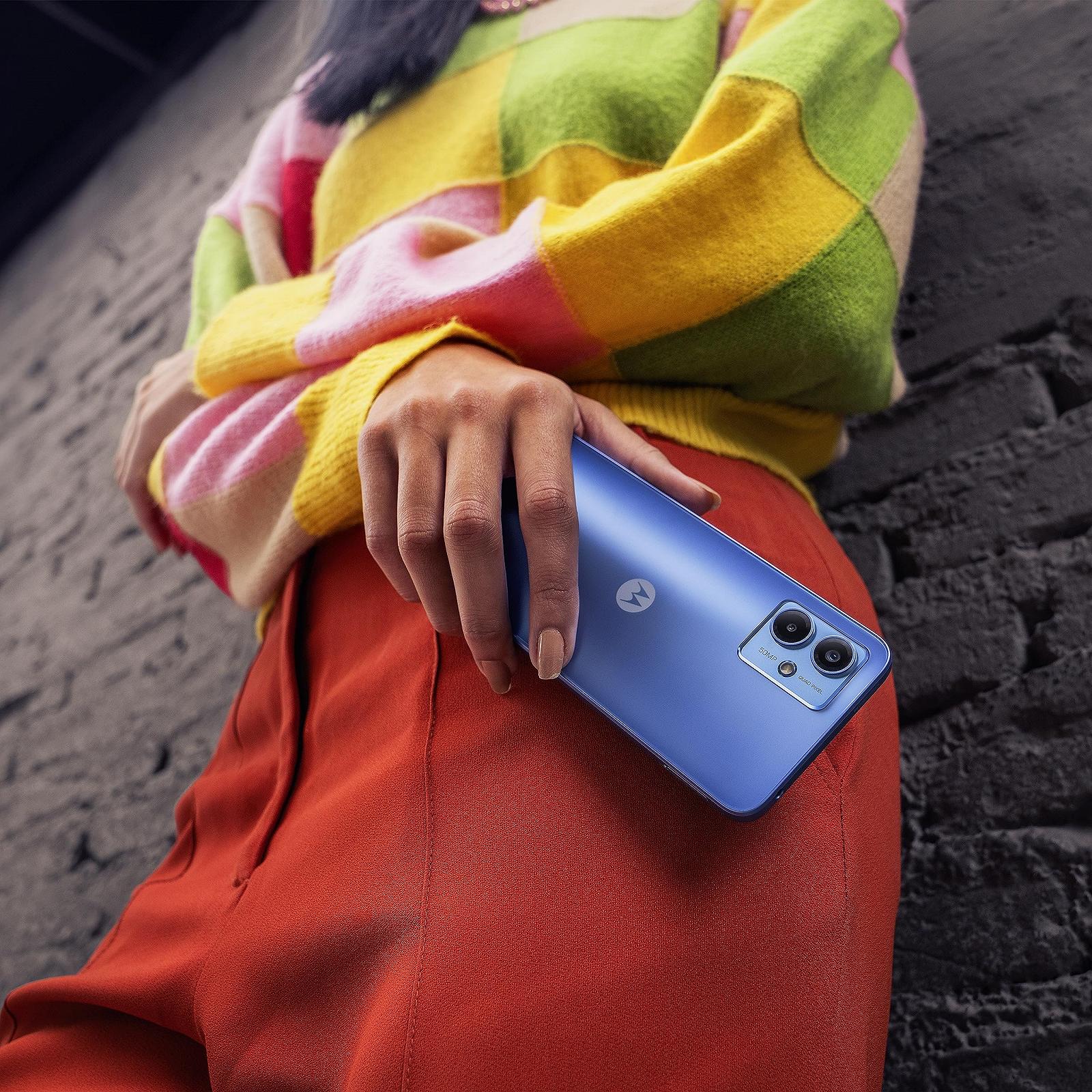 Смартфон Motorola Moto g14 6.5 дюйма FHD+ 4/128 GB 50 MP 5000 mAh Android 13 Sky Blue із захисним чохлом, фото №5