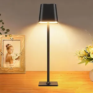 Настільна лампа RECHOO LED акумуляторна IP54 Сенсорна USB-C Чорна - Фото 1