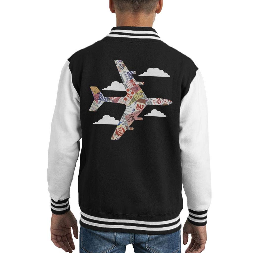 Детская куртка-бомбер All+Every Pan Am Plane Baggage Tags, фото №1 Детская куртка-бомбер All+Every Pan Am Plane Baggage Tags, фото №1