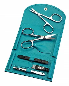 Набір для манікюру 5 предметів (бірюзовий) ціна на synthetic.ua - Фото 1 Набір для манікюру 5 предметів (бірюзовий) synthetic.ua - Фото 1