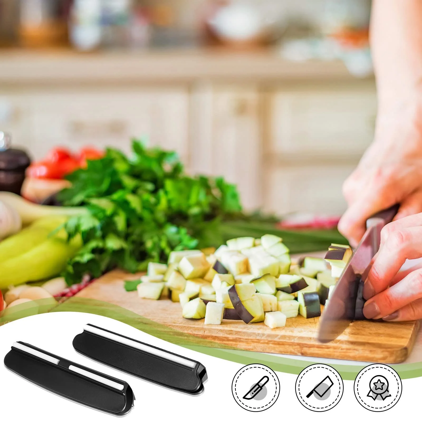 Тримач кута заточування 2 шт. для точильного каменя Чорний, фото №6