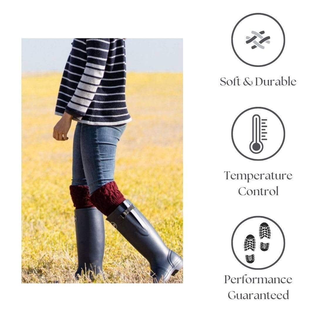 Высокие носки Glenmore для женщин, роскошная смесь мериносовой шерсти, для резиновых сапог, фото №3