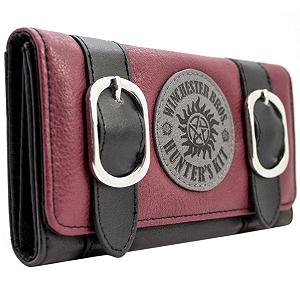 Кошелек Super Natural Winchester Bros Monster Hunter Set тройной карман для монет и держатель для карт красный, красный, повседневный - Фото 1