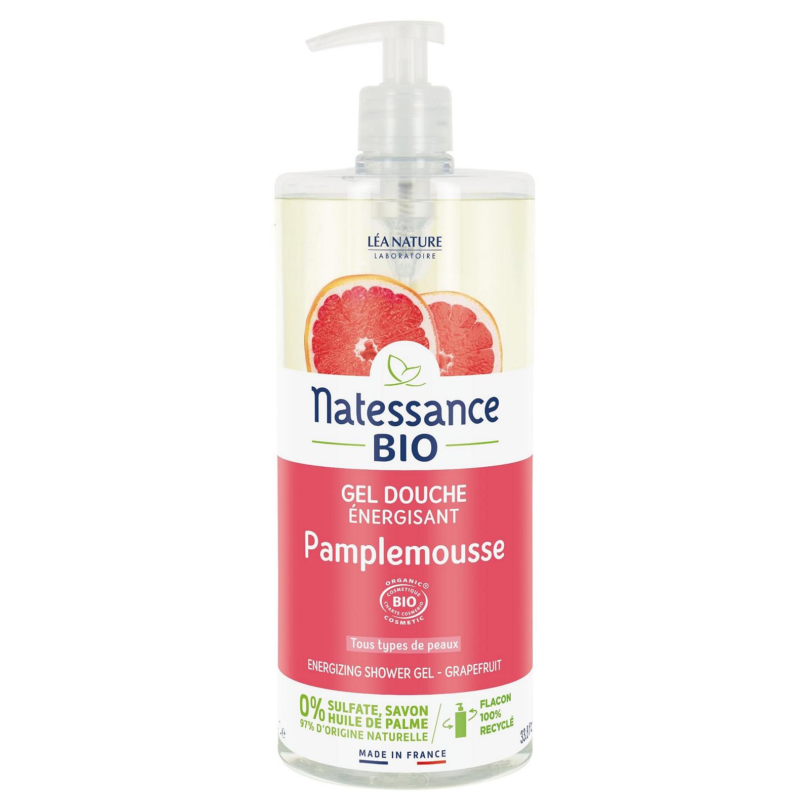 Гель для душа Natessance Invigorating Grapefruit 1 л, фото №1