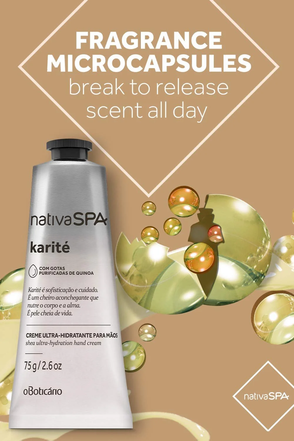 Ультразволожуючий крем для рук KarITE Native Spa O Apotheke, фото №4