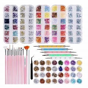 Набор инструментов для дизайна ногтей для страз, драгоценных камней, кристаллов, кисточек для рисования - Фото 1