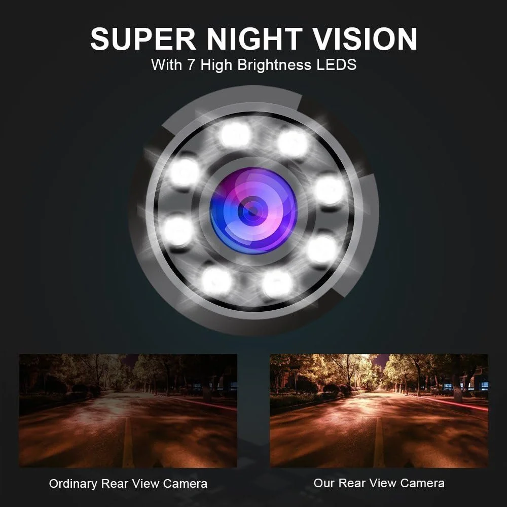 Камера заднього вигляду New Bee QINGTIAN 1466411031 для Audi / HD / 170° / Нічне бачення / IP68 / Чорний, фото №4