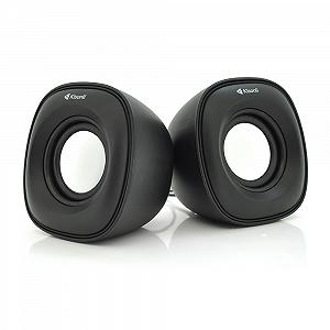 Колонки 2.0 Kisonli V350 для ПК і ноутбука USB 3.5mm, 2x1,5W, 20Hz 20KHz Black BOX Q60 - Фото 1