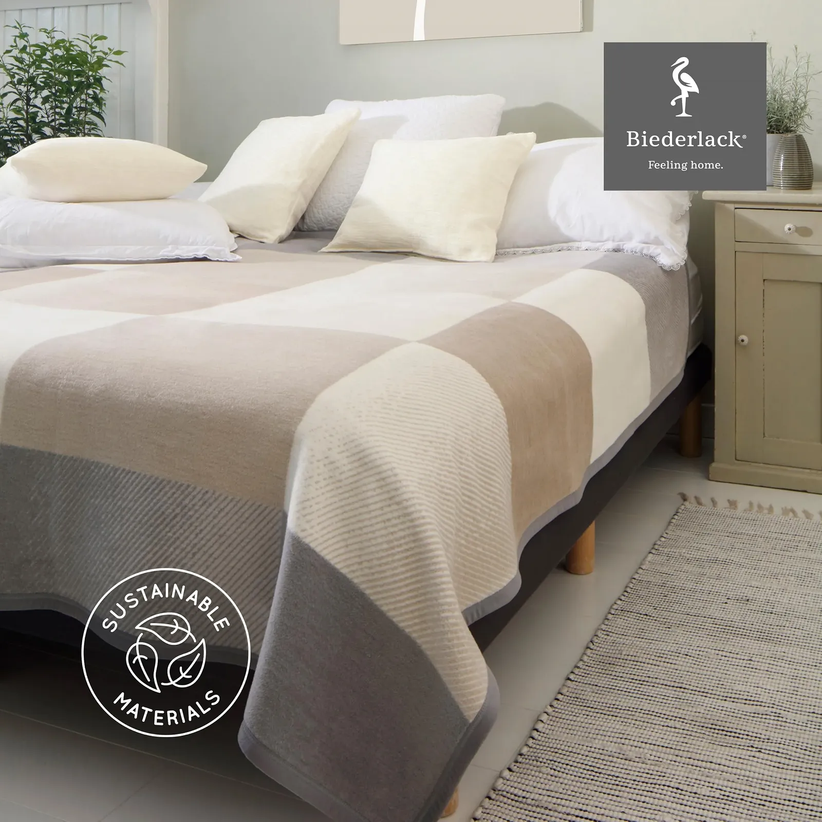 Покривало Biederlack М'яка Покривало Fluffy зроблено в Німеччині, фото №4