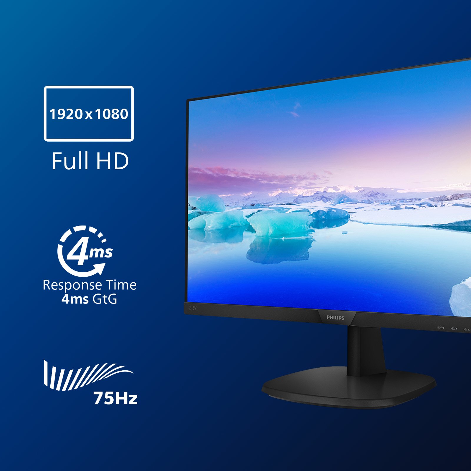 Монитор 27" Philips V Line 273V7QDAB Full HD IPS 75 Гц, фото №6