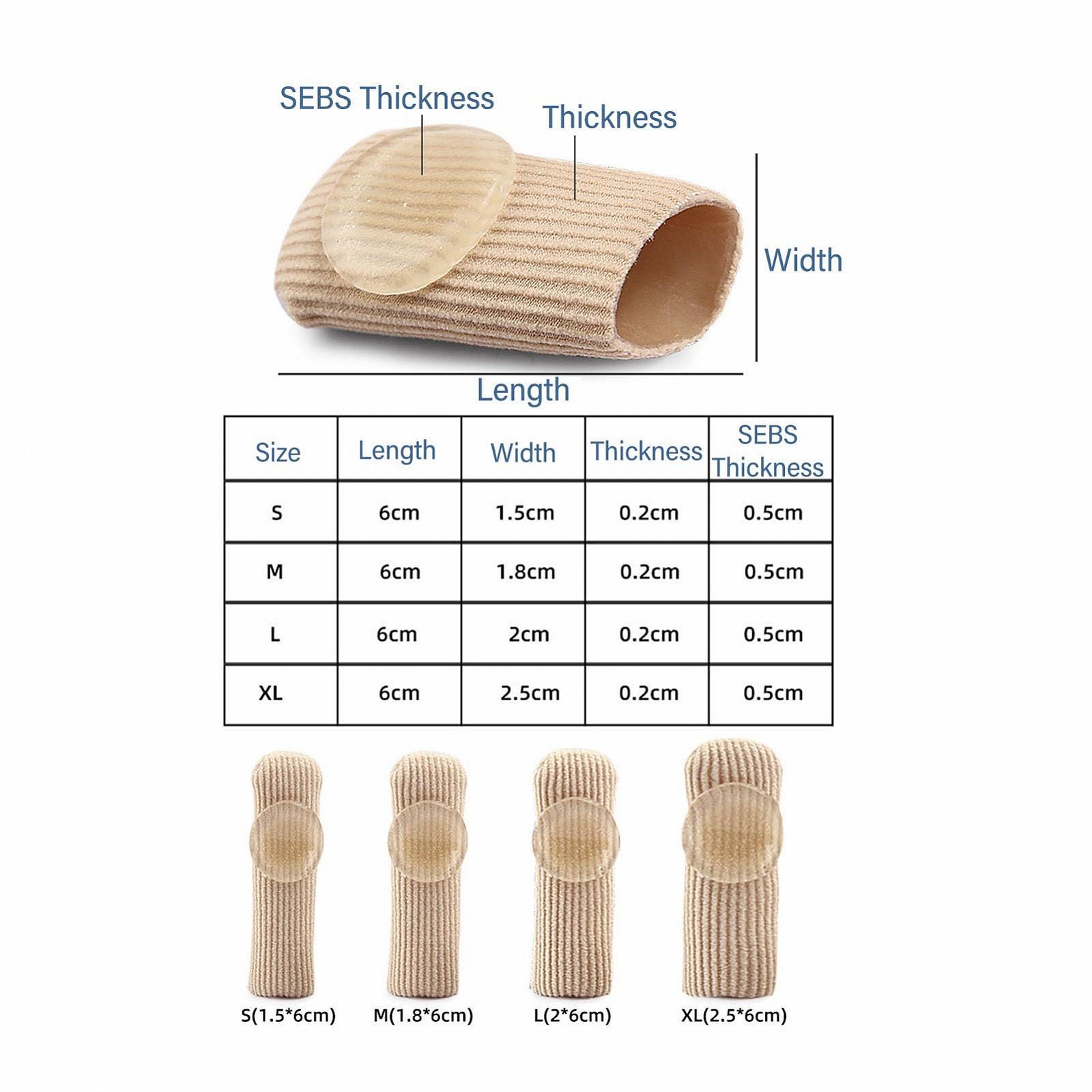 Протектор для пальців ніг Гелевий М'який для мозолів, пухирів і натоптишів з матеріалу без запаху, 5 штук, фото №8