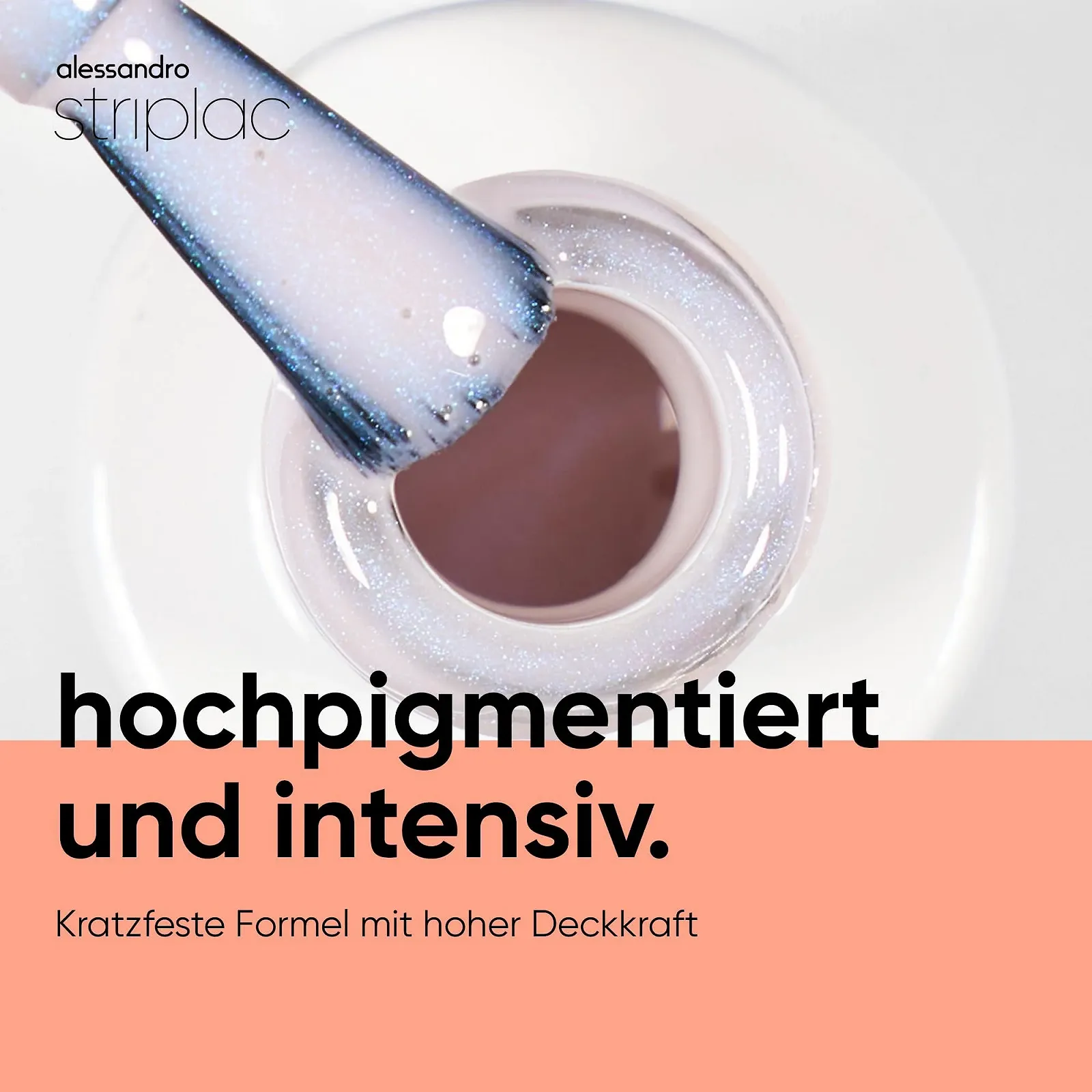 Гель-лак alessandro Striplac Heavens Nude Shimmer Характеристики Розовый, 6.5 мл, фото №3