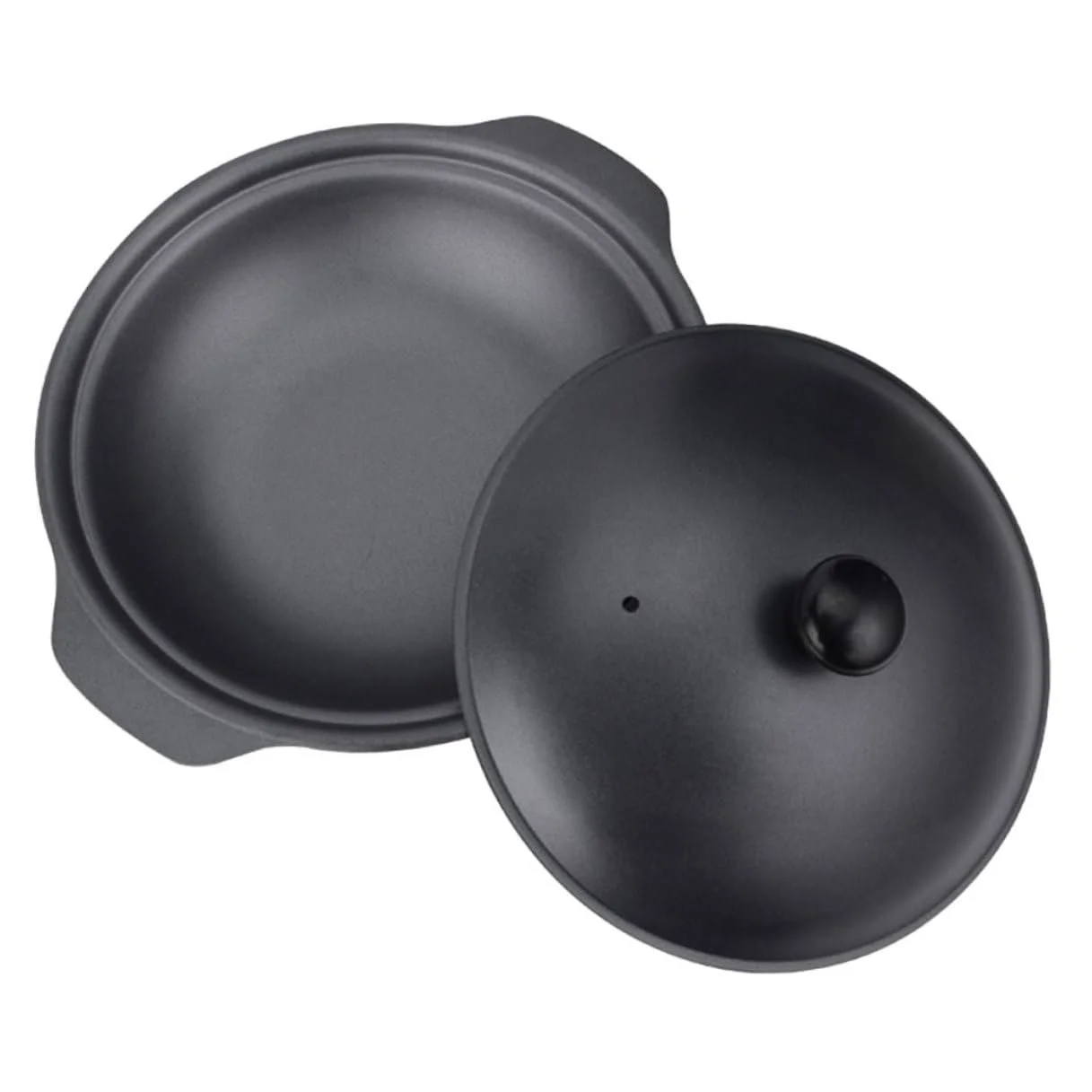 Кастрюля-жаровня VALICLUD Чугунная с крышкой Черная, фото №1