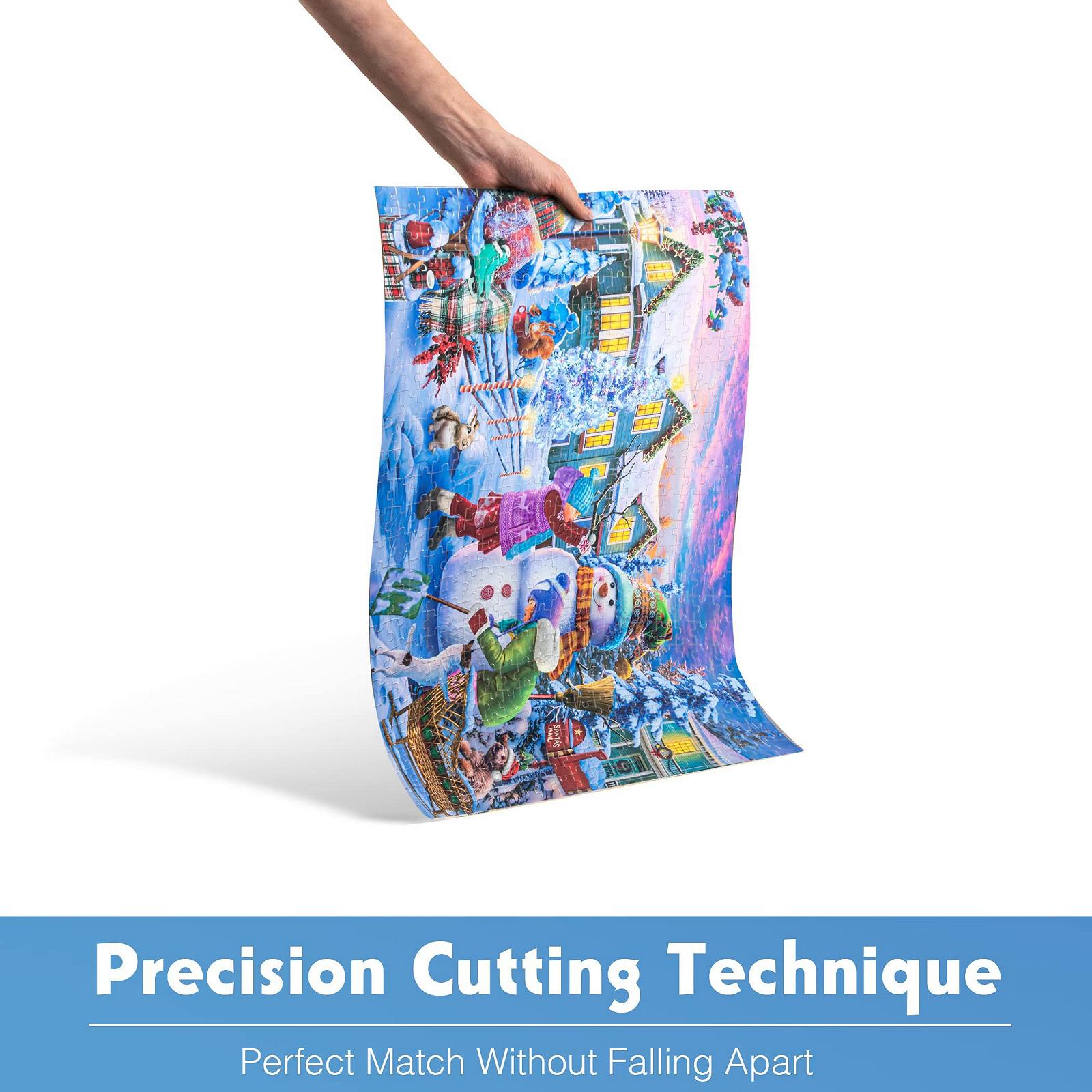 Пазл Tektalk 500 деталей Дерев'яний Snowman Stacking, фото №3 Пазл Tektalk 500 деталей Дерев'яний Snowman Stacking, фото №3