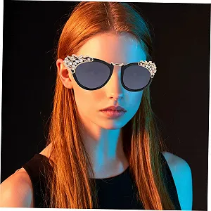 Солнцезащитные очки PACKOVE Бриллиантовые Ретро Металл synthetic.ua - Фото 1