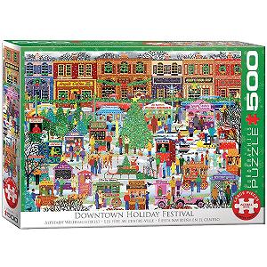 Пазл Eurographics The City Square Christmas Festival 500 елементів 48 x 48 см - Фото 1