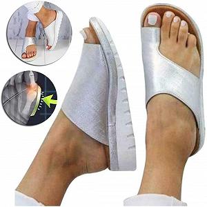 Шлепанцы Платформа Удобные для Женщин Корректор Вальгусной Деформации PU Кожа - Фото 1