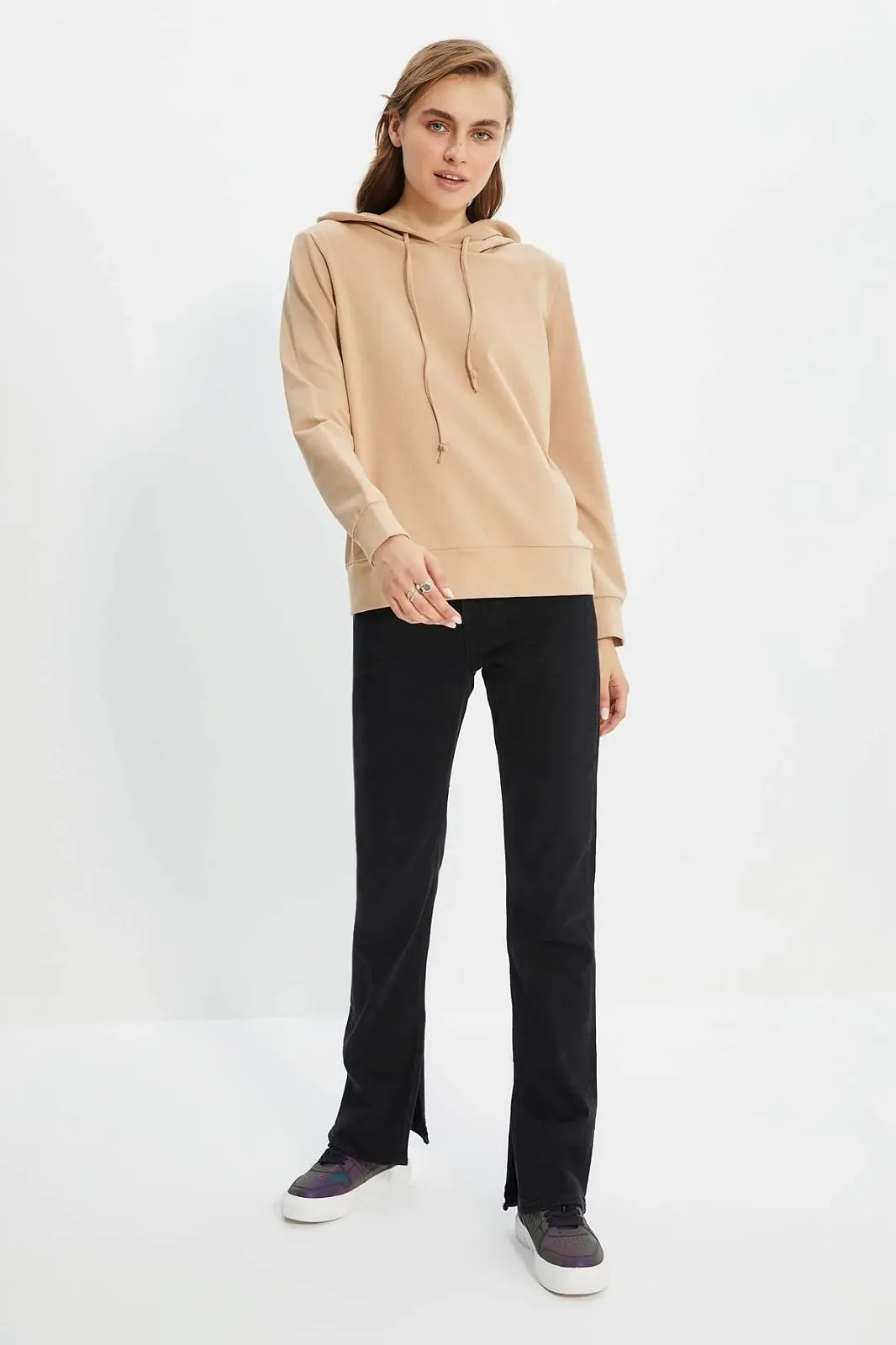 Толстовка TRENDYOL Plain Hooded, фото №7