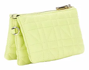Сумка GUESS Latona Mini Tri Compartment Top Zip Chartreuse synthetic.ua - Фото 1