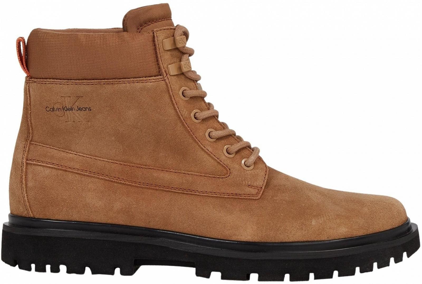 Ботинки Calvin Klein Eva Mid Laceup Кожаные Полусапоги, фото №4