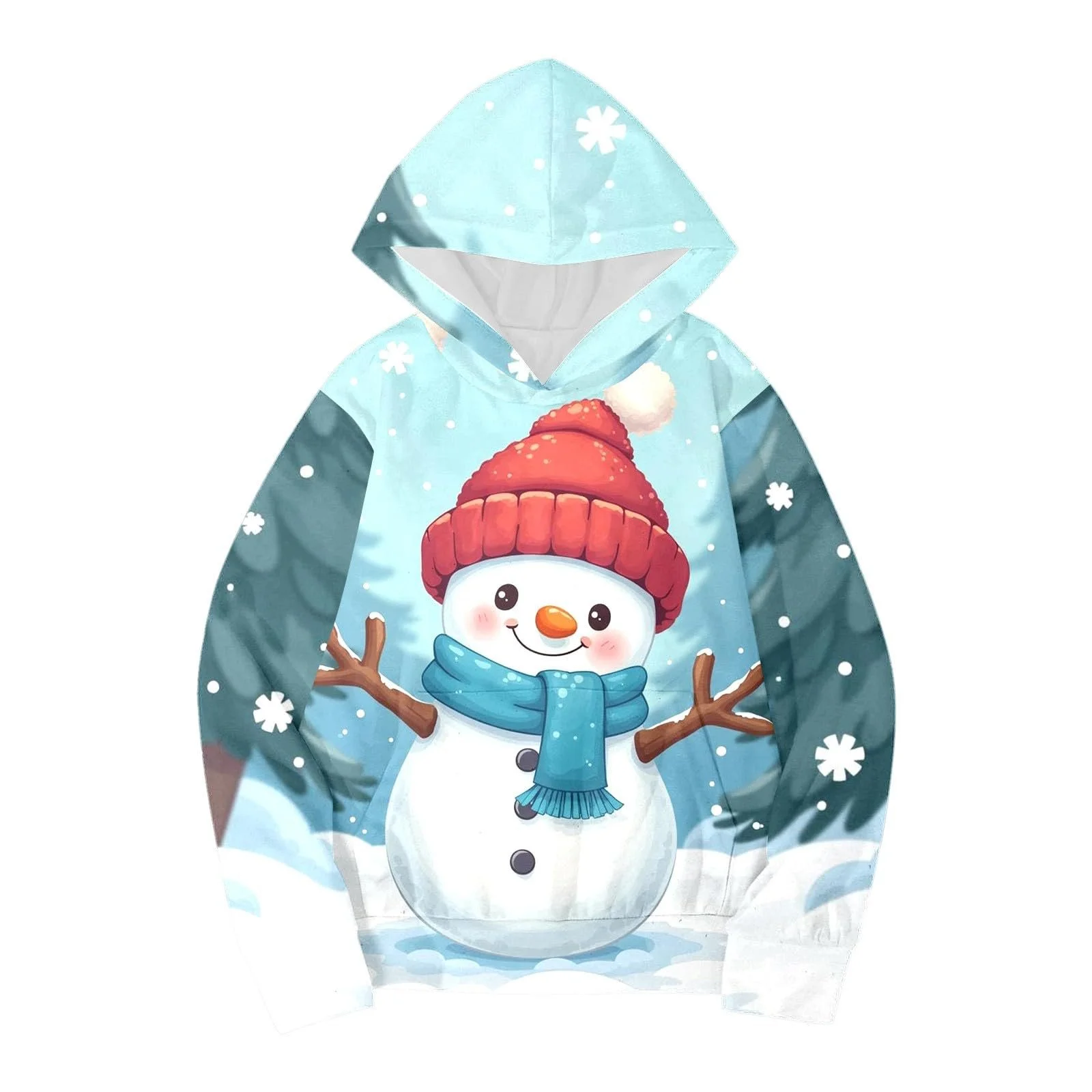 Худі Різдвяне і дівчаток з довгими рукавами та модним принтом, фото №2