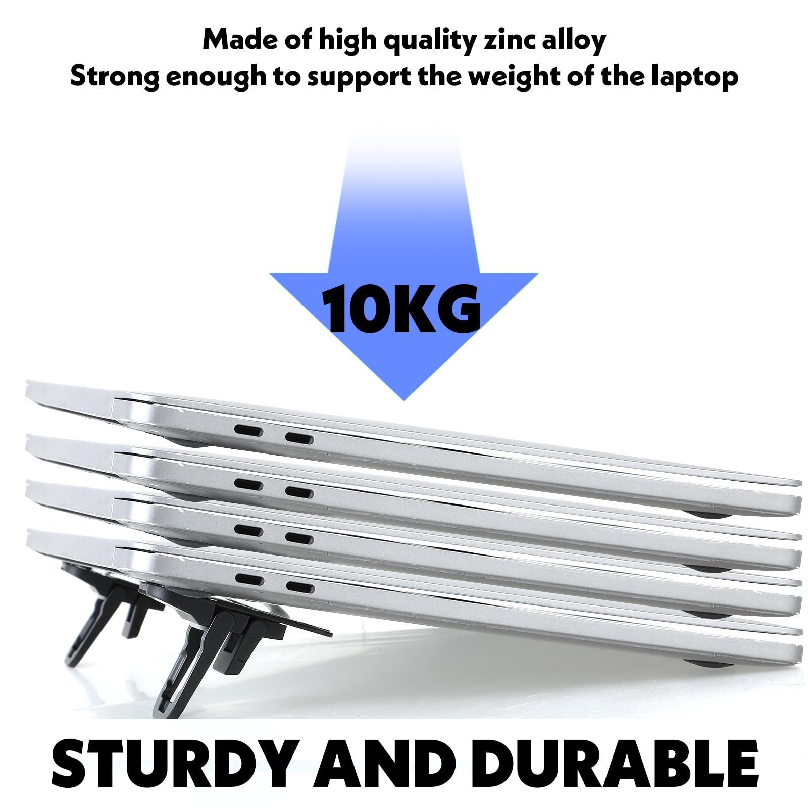 Подставка для ноутбука Мини Портативная Zinc Alloy для стола Складная Подставка для компьютерной клавиатуры с 2 регулируемыми углами Самоклеящаяся Невидимая Подставка для ноутбука для подъема настольной клавиатуры, фото №3 Подставка для ноутбука Мини Портативная Zinc Alloy для стола Складная Подставка для компьютерной клавиатуры с 2 регулируемыми углами Самоклеящаяся Невидимая Подставка для ноутбука для подъема настольной клавиатуры, фото №3
