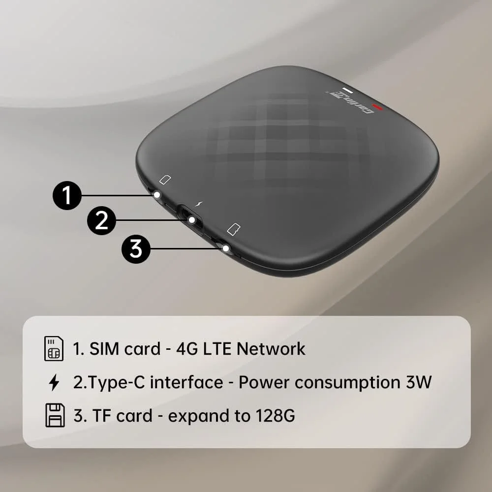 Автомобільний адаптер Carlinkit Tbox-Plus 3/32GB And11 Black (New) (), фото №5