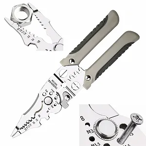 Многофункциональный стриппер, кримпер и кабелерез IUSOT 1 шт. серый - Фото 1