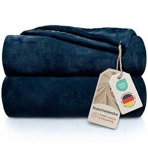 Покривало Gräfenstayn Флісова на Диван Кушетку (Синя, 150 x 130 см) - Фото 1