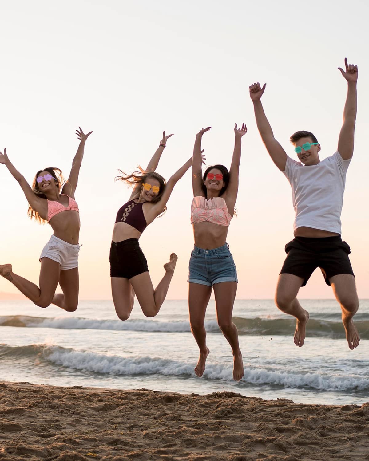 Сонцезахисні Окуляри Безоправні у Формі Яблука 14 пар Різнокольорові, фото №6 Сонцезахисні Окуляри Безоправні у Формі Яблука 14 пар Різнокольорові, фото №6