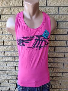 Футболка майка-борцовка мужская брендовая ADIDAS Турция 2XL малиновый - Фото 1