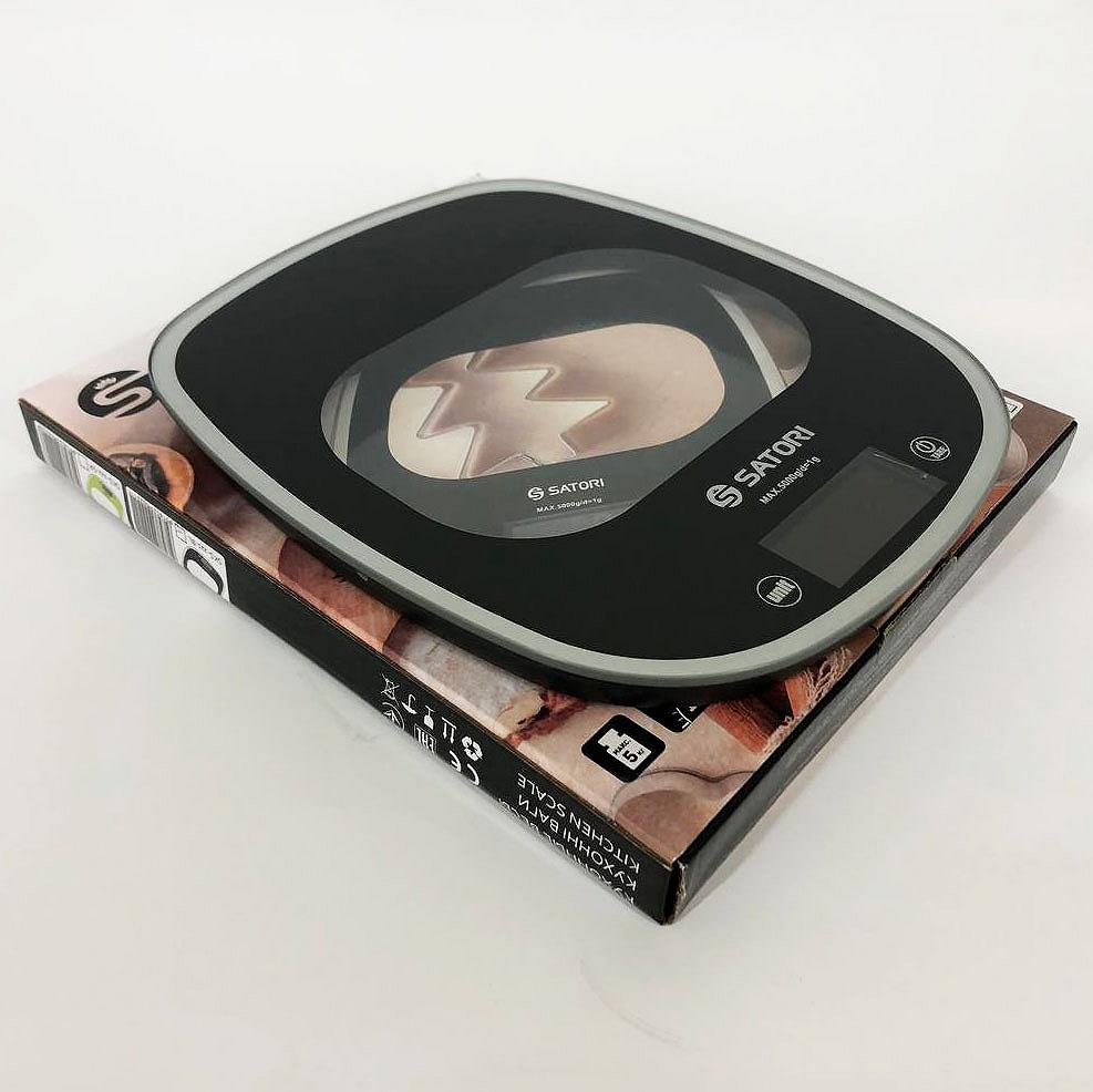 Кухонні ваги Satori SKS-221-BL до 5кг електронні точні Колір чорний, фото №3