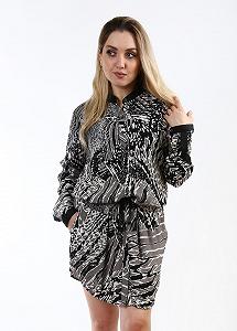 Платье NÜ Denmark S Черно-белый (GDG-532323-Black-and-white) - Фото 1