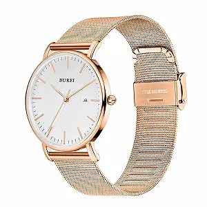 Мужские часы BUREI Стильные Минималистичные Ультратонкие Большой циферблат Дата Ремешок из нержавеющей стали цена на synthetic.ua - Фото 1 Мужские часы BUREI Стильные Минималистичные Ультратонкие Большой циферблат Дата Ремешок из нержавеющей стали synthetic.ua - Фото 1