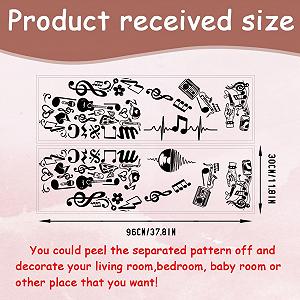 Наклейка на стіну ANATTASOUL Graffiti Style Headphones Self-Adhesive 2 шт. x 96 x 30 см synthetic.ua - Фото 1