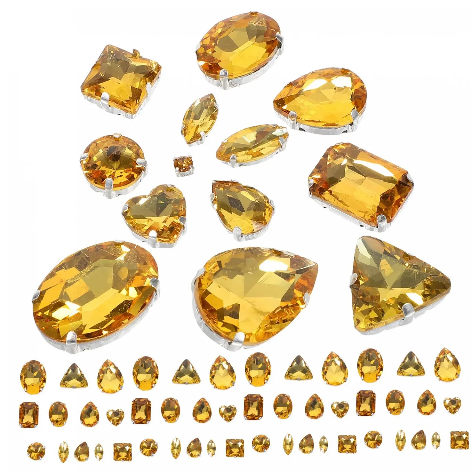 Стрази пришивні 1tasche Матові декоративні кристали для одягу та аксесуарів, фото №1