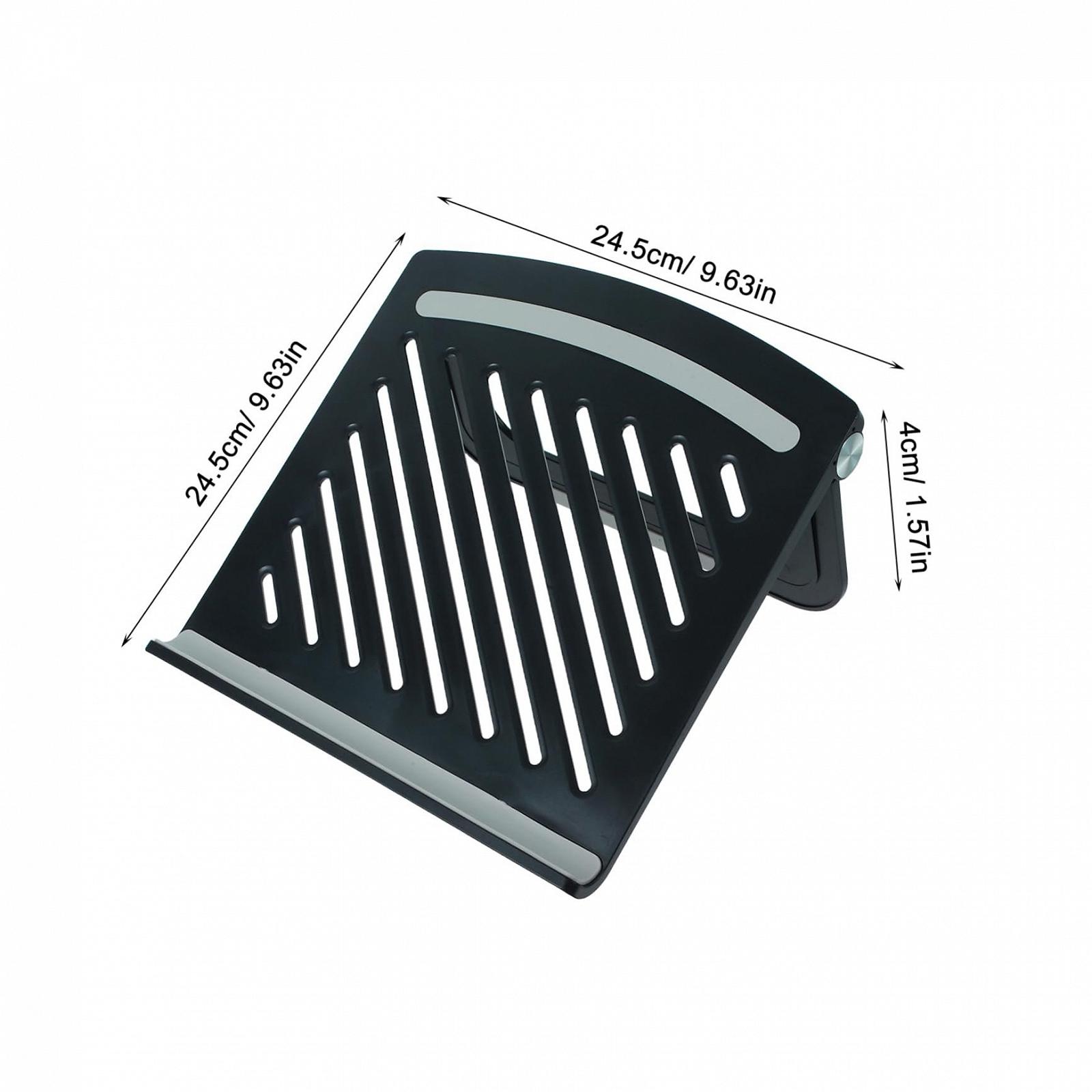 Складная подставка для ноутбука Homoyoyo с регулируемым многоугольным дизайном, стабильным основанием для надежного удержания, вентилируемой панелью для охлаждения, фото №2