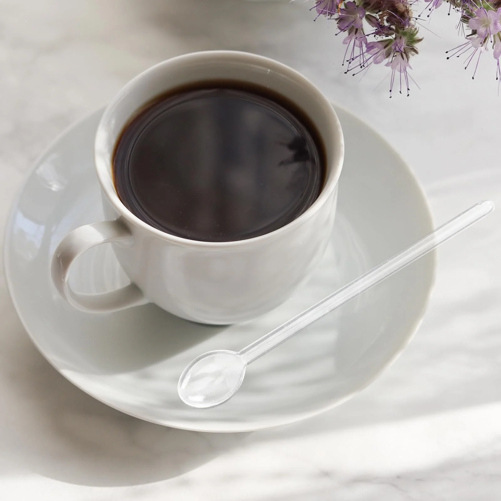 Набір скляних ложок для розмішування, 6 шт., 14.2 см, прозорий, термостійкі, фото №4