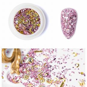 Стрази для нігтів Різні форми Сплав Пластик Мікс 1 Коробка Фіолетовий 1 synthetic.ua - Фото 1